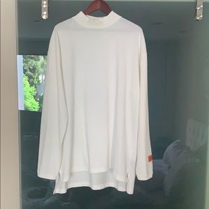 Heron Preston Offwhite turtleneck long t-shirt